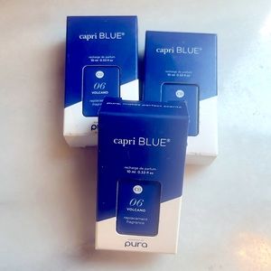 Lot of 3 refills for Pura wall diffuser. Capri Blue’s volcano scent.